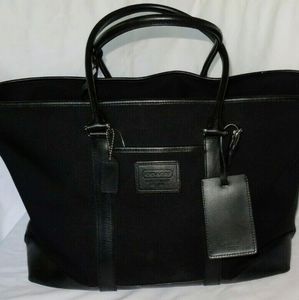 COACH XL WEEKENDER BAG #5968 BLACK TRANSATLANTIC
